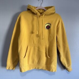 Belee Dat Bonzi Garage Yellow Hoodie Sweatshirt Medium BMX Skater Streetwear